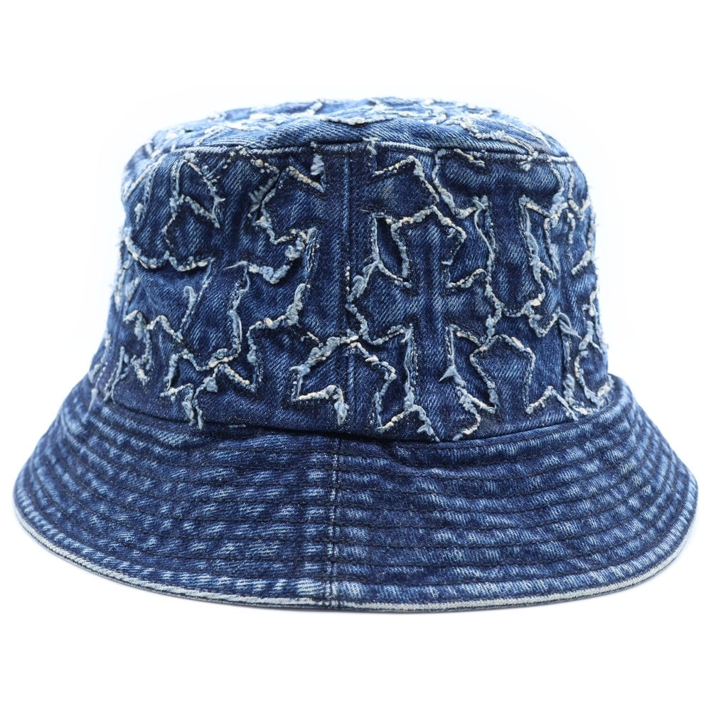 CHROME HEARTS(クロムハーツ) クロスパッチ デニム バケットハット 帽子 インディゴ