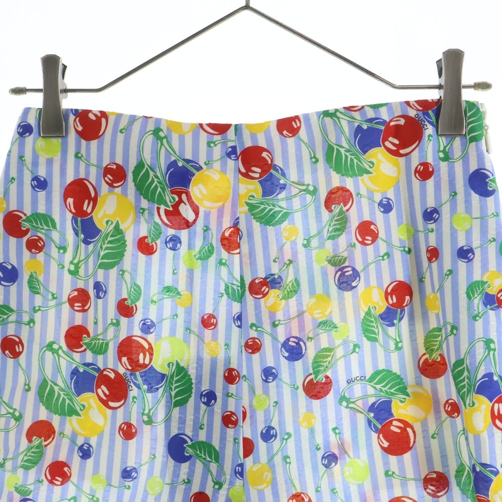 GUCCI(グッチ) Short Pants ストライプ 総柄ハーフパンツ ショーツ ブルー 739766 ZAMT6