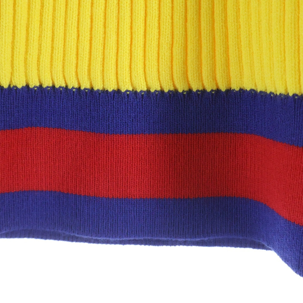 GUCCI(グッチ) Stretch Viscose Short Knit ウェブストライプ ショートニットパンツ イエロー 739825 XKC7I