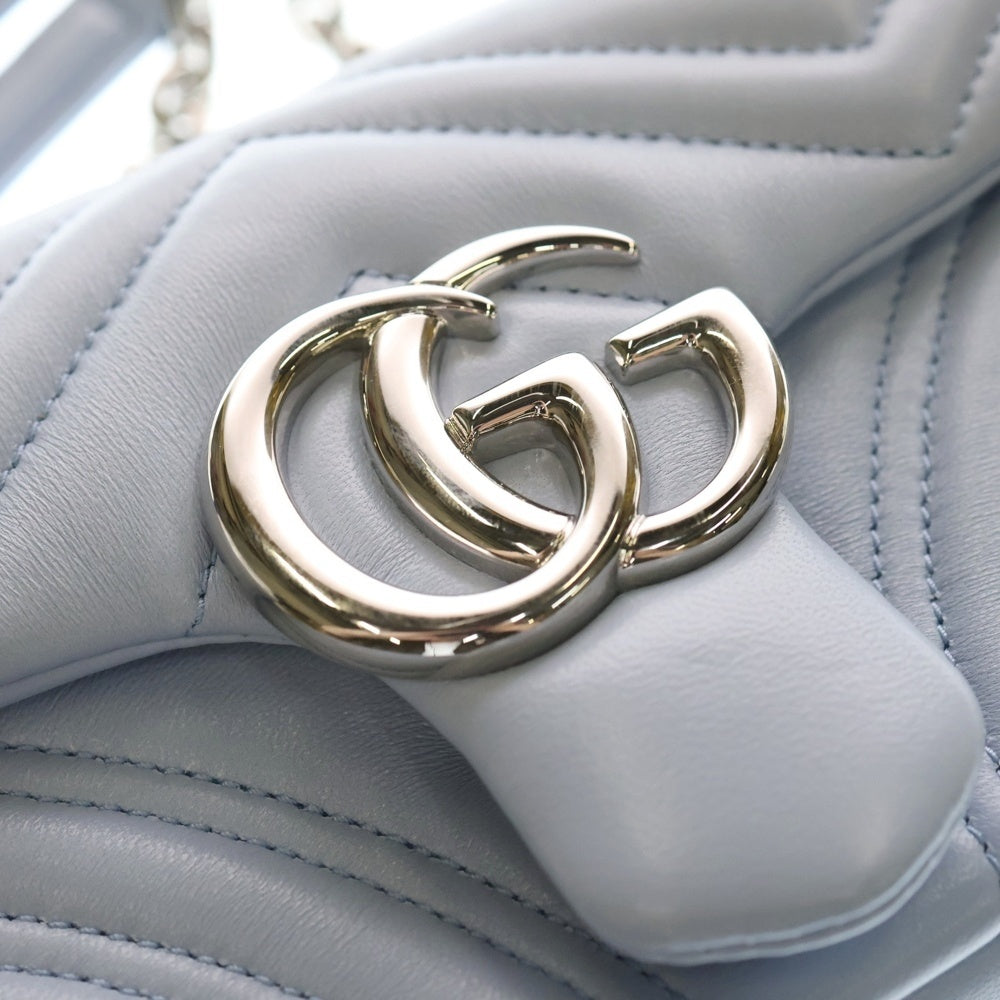 GUCCI(グッチ) GG Marmont Quilting Chain Shoulder Bag GGマーモント キルティング チェーン レザーショルダーバッグ 837280 レディース