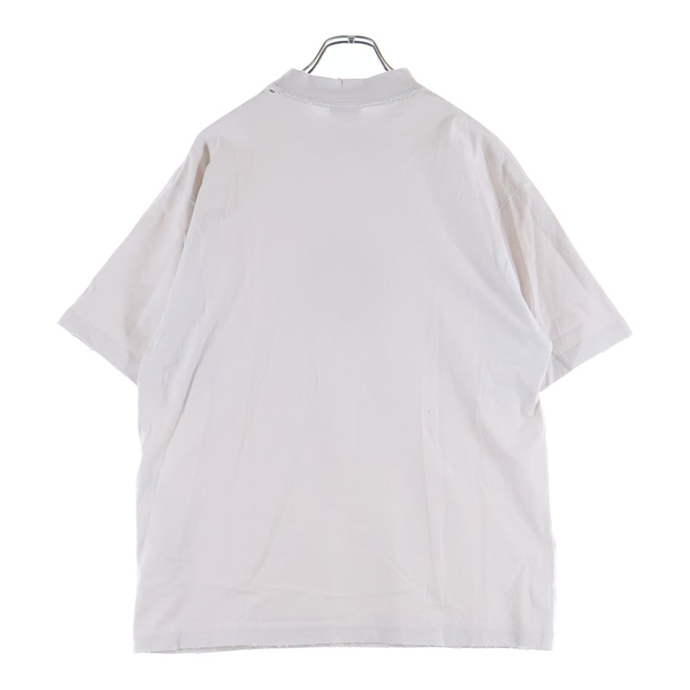 BALENCIAGA(バレンシアガ) To My Love Happy Valentine T-Shirt CD バレンタイン ダメージ加工 半袖Tシャツ ホワイト 764235 TQVE4