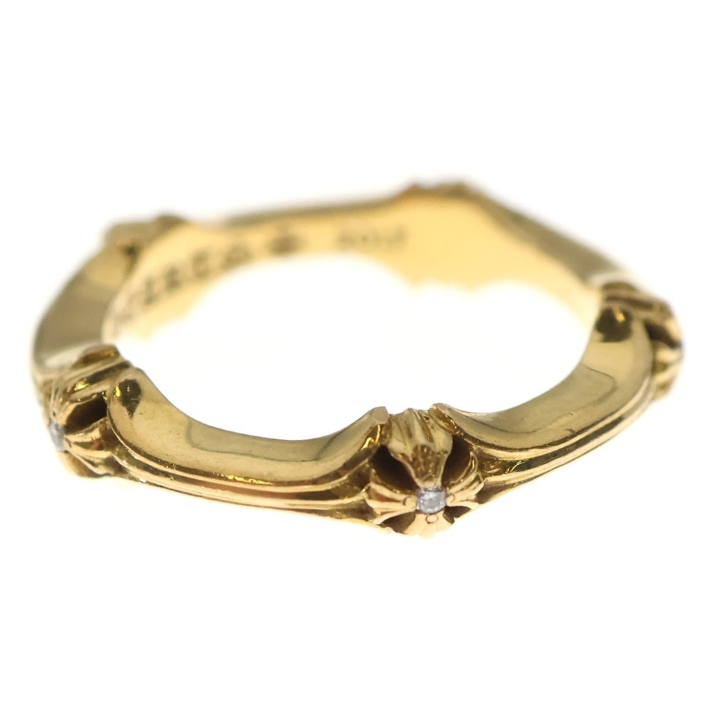 CHROME HEARTS(クロムハーツ) 22K PLUS AND BONE 5DIA プラスアンドボーン 5ダイヤ リング ゴールド レディース