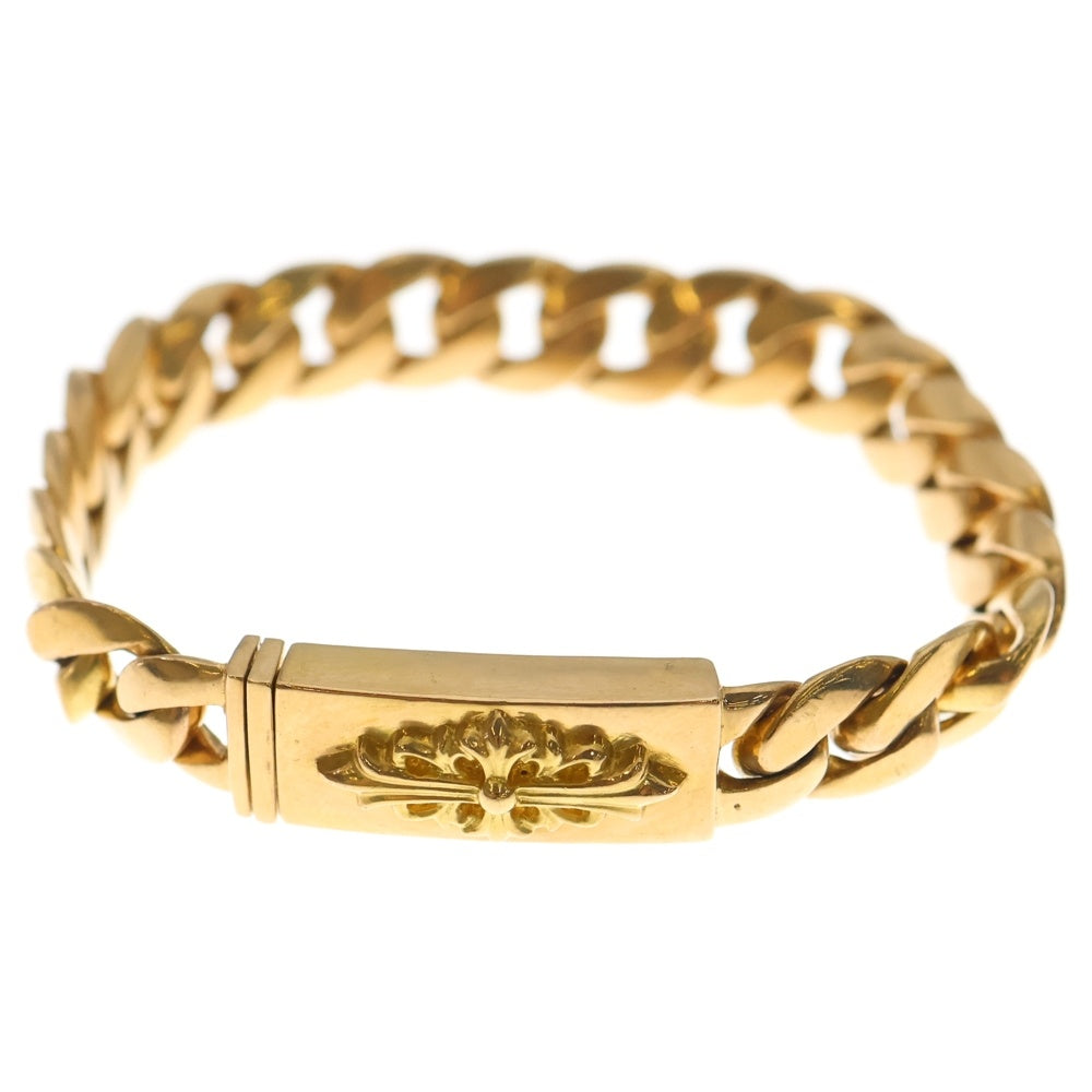 CHROME HEARTS(クロムハーツ) 22K BABY FLORAL ID ベイビー フローラル ミニIDブレスレット ゴールド