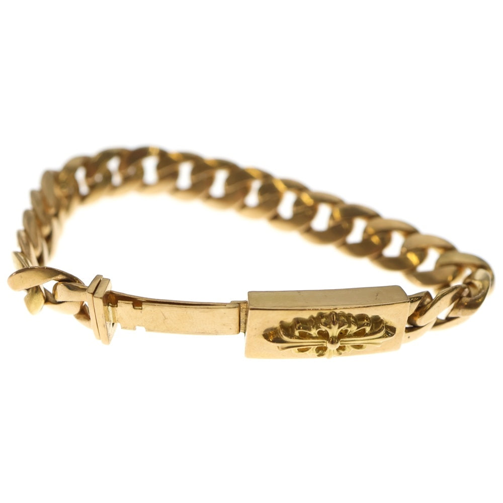CHROME HEARTS(クロムハーツ) 22K BABY FLORAL ID ベイビー フローラル ミニIDブレスレット ゴールド