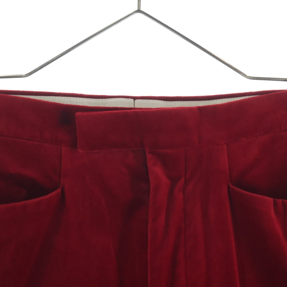 GUCCI(グッチ) Velour Pants ベロアパンツ ボトムス レッド 44 672239 ZAHW3 レディース