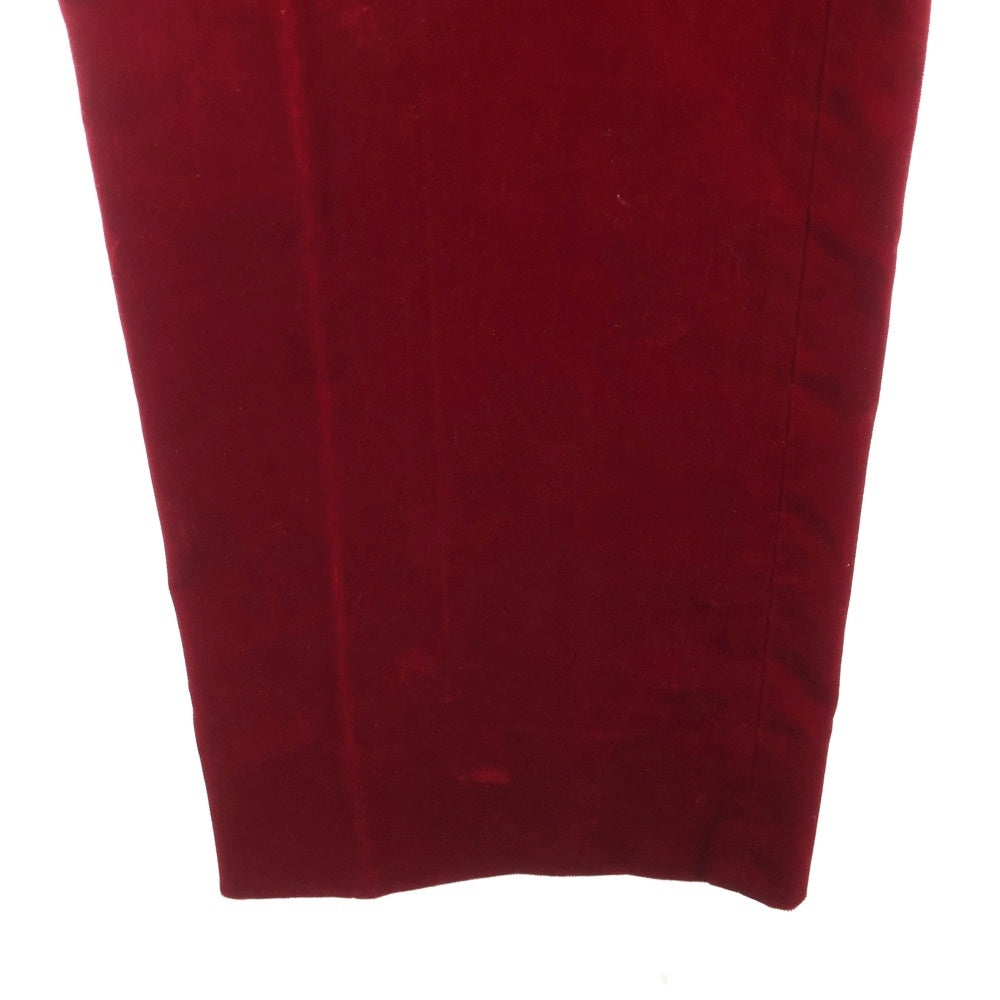 GUCCI(グッチ) Velour Pants ベロアパンツ ボトムス レッド 44 672239 ZAHW3 レディース