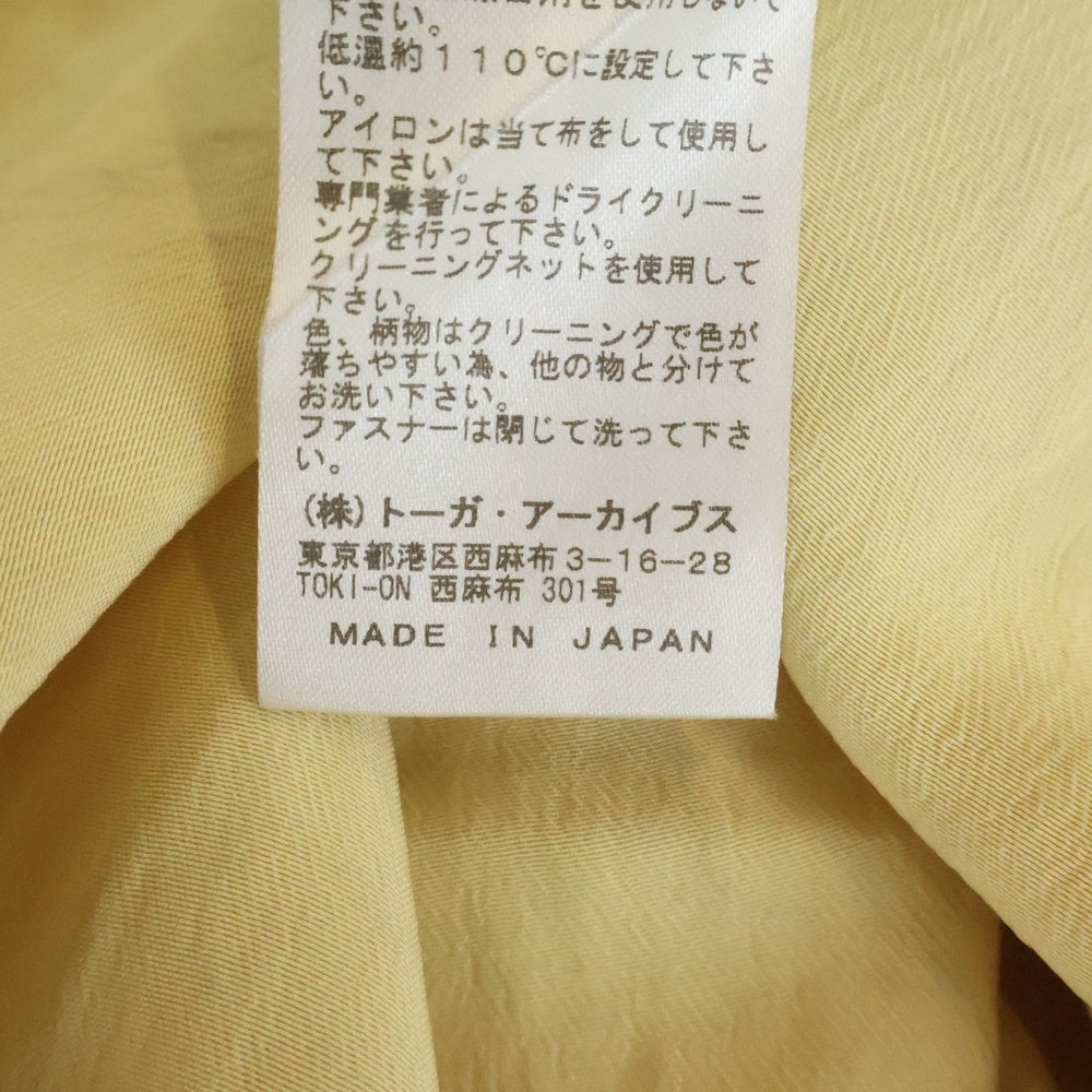 TOGA PULLA(トーガ プルラ) 25AW RAYON PRINT DRESS レーヨンドレス ワンピース グリーン レディース TP252-FH222