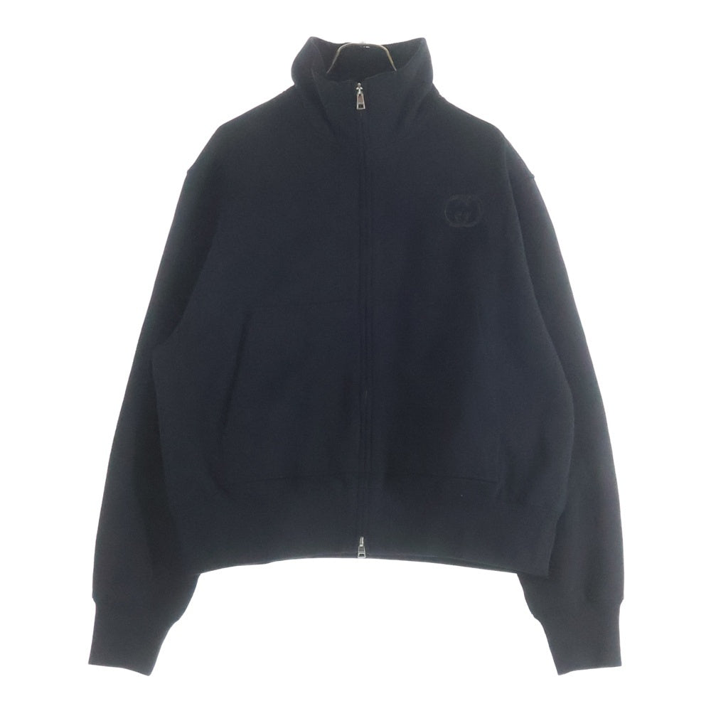 限定値下美品GUCCIグッチ上下セットアップロゴハーフジップ140 GUCCI(グッチ) Brushed Cotton Jersey Half Zip Track Sweatshirt ロゴ