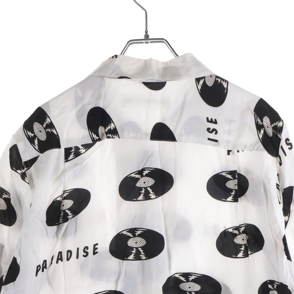 WACKO MARIA(ワコマリア) 24SS RECORDS HAWAIIAN SHIRTS レコード ハワイアン 半袖シャツ ホワイト