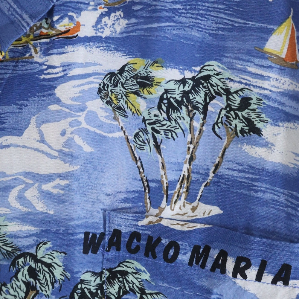 WACKO MARIA(ワコマリア) 25SS HAWAIIAN SHIRTS ハワイアン 半袖シャツ ブルー