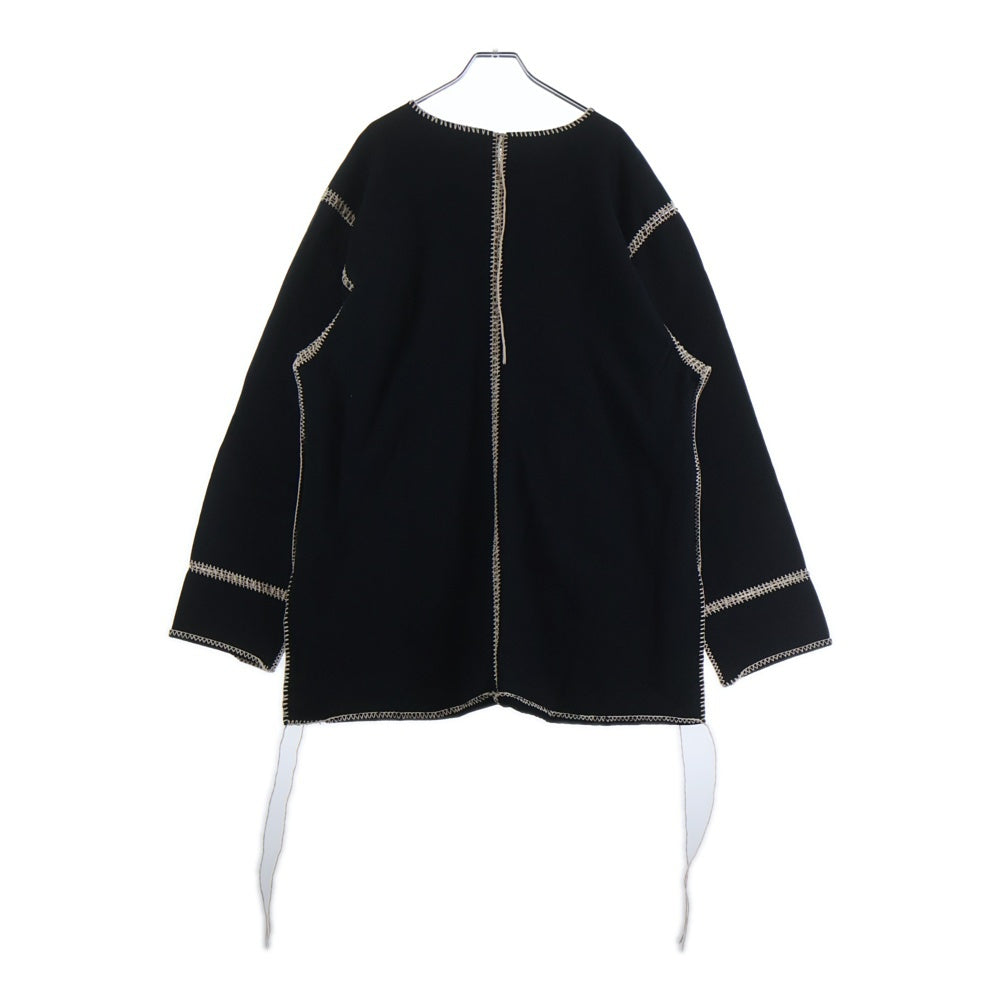 doublet(ダブレット) Big Stitch Sweat Shirt ビッグステッチ スウェットシャツ ブラック 20AW32CS162