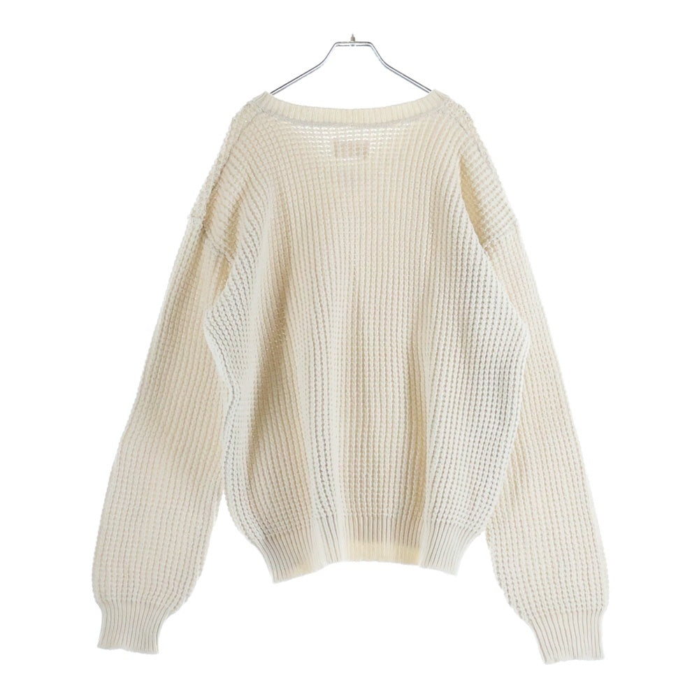 AIME LEON DORE(エメ レオン ドレ) V Neck Knit Sweater Vネックニットセーター ホワイト
