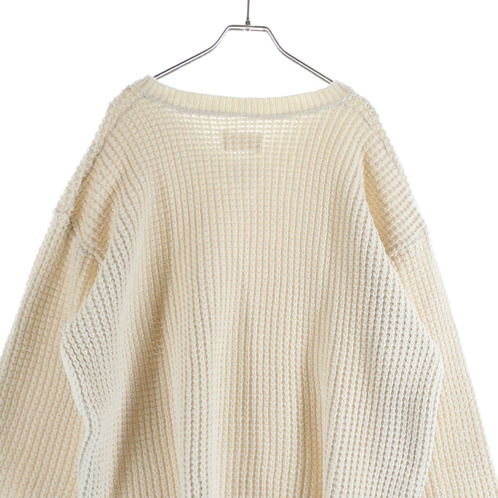 AIME LEON DORE(エメ レオン ドレ) V Neck Knit Sweater Vネックニットセーター ホワイト