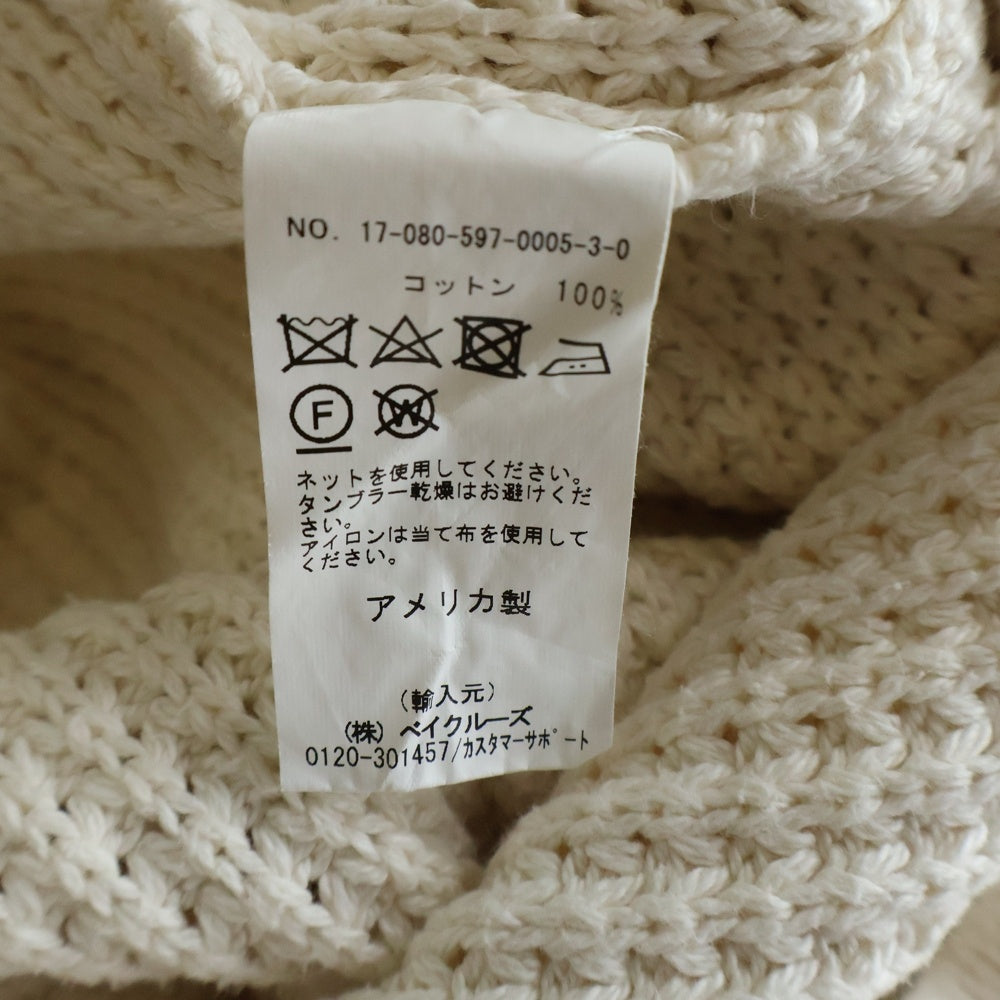 AIME LEON DORE(エメ レオン ドレ) V Neck Knit Sweater Vネックニットセーター ホワイト