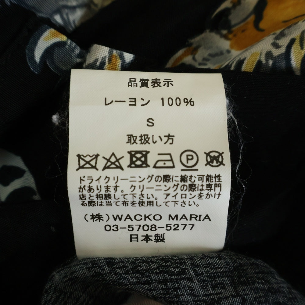 WACKO MARIA(ワコマリア) 21SS TIMLEHI HAWAIIAN SHIRTS ティムリーハイ ハワイアン長袖シャツ 虎柄 ブラック
