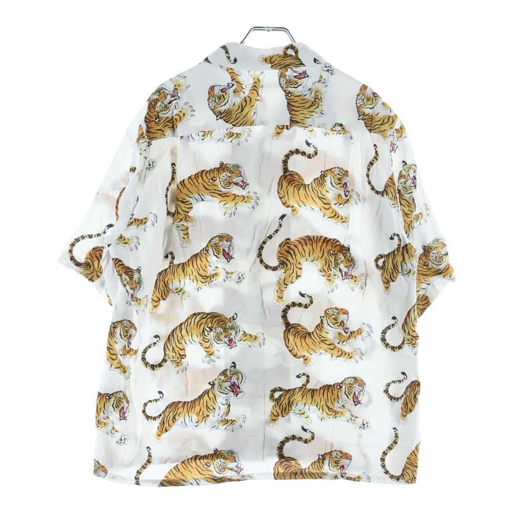 WACKO MARIA(ワコマリア) 21SS TIMLEHI HAWAIIAN SHIRTS ティムリーハイ ハワイアン半袖シャツ 虎柄 ホワイト