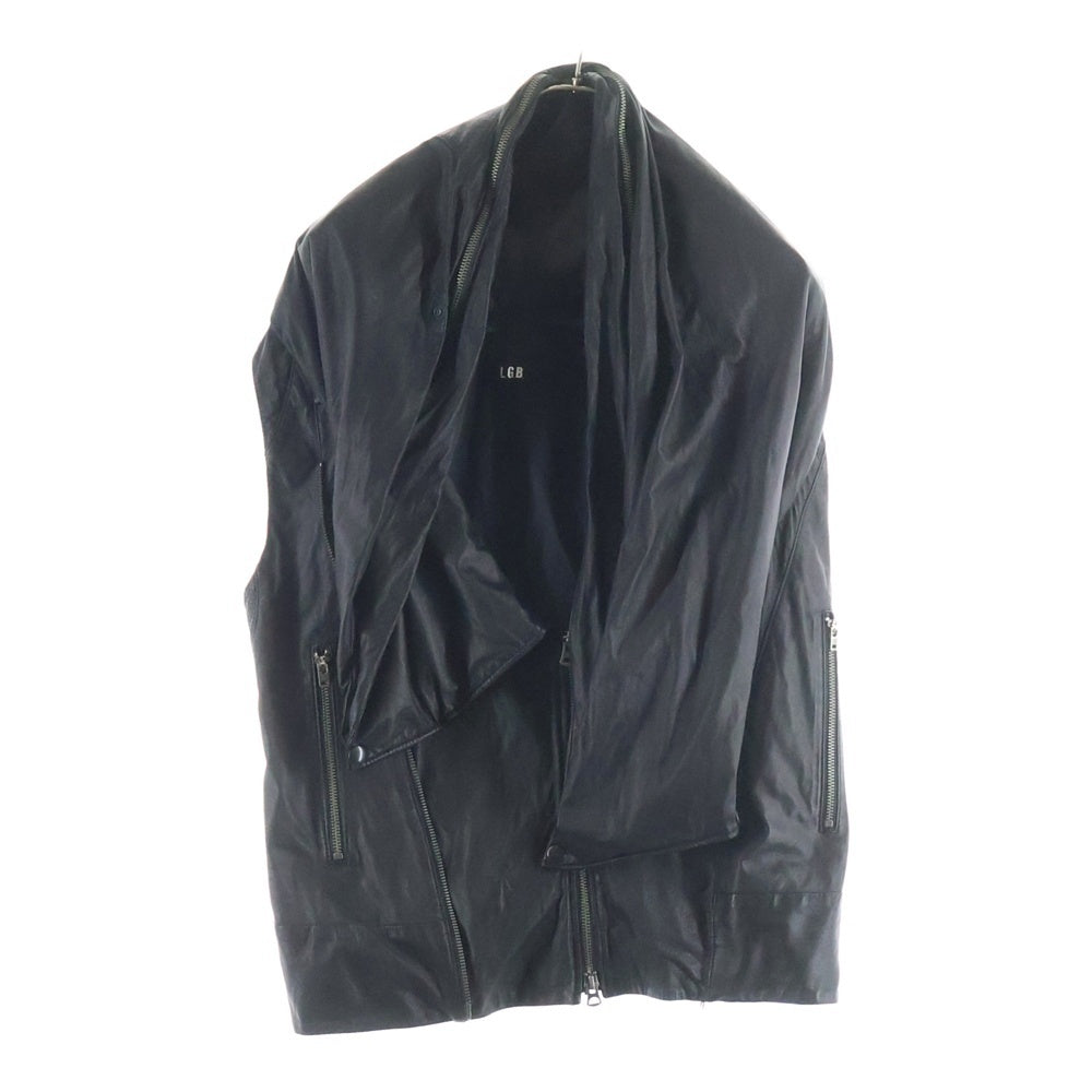 L.G.B.(ルグランブルー) BONO-14 Jacket ボノ 14 ジップレザージャケット ブラック