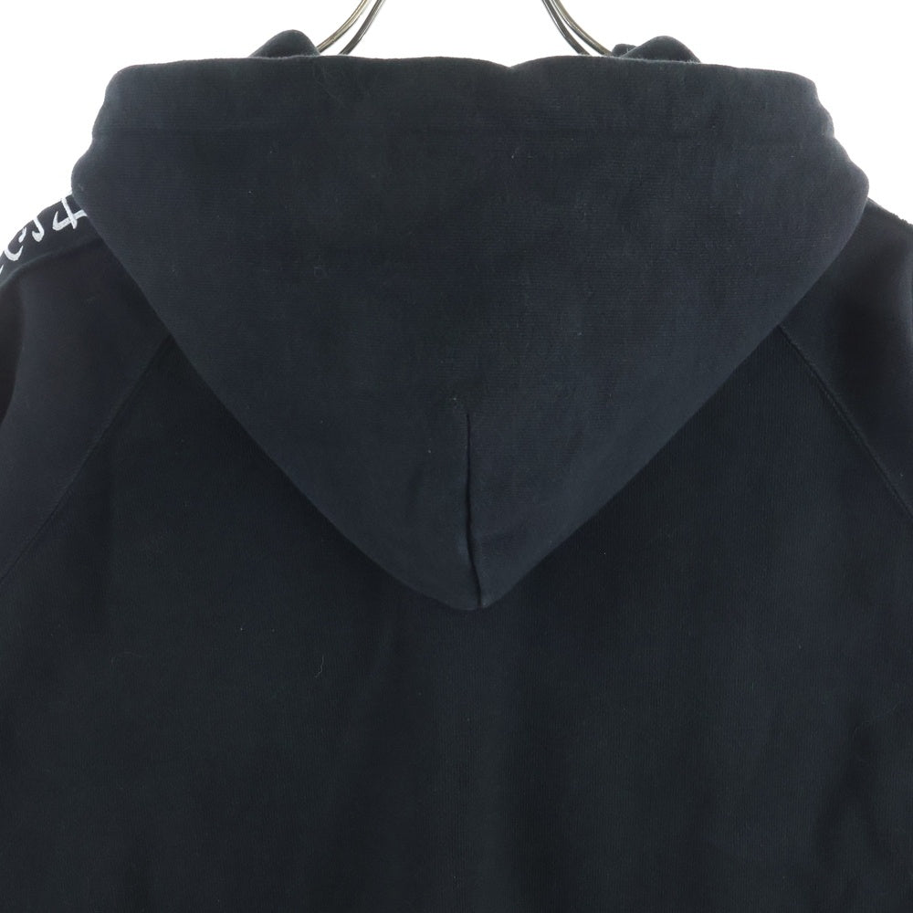 THE BLACK EYE PATCH(ブラックアイパッチ) 24SS KANJI TAPED DRAGON ZIP HOODIE ドラゴン刺繍 ジップアップスウェットパーカー フーディー ブラック
