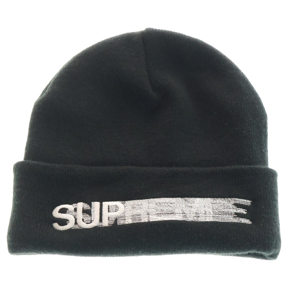 SUPREME(シュプリーム) 23SS Motion Logo Beanie モーションロゴ刺繍 ビーニー ニット帽 帽子 ブラック