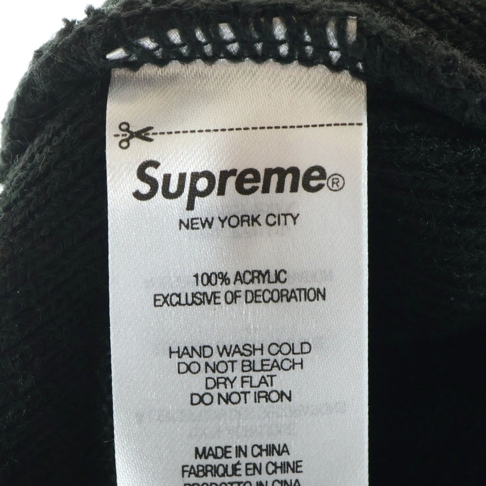 SUPREME(シュプリーム) 23SS Motion Logo Beanie モーションロゴ刺繍 ビーニー ニット帽 帽子 ブラック