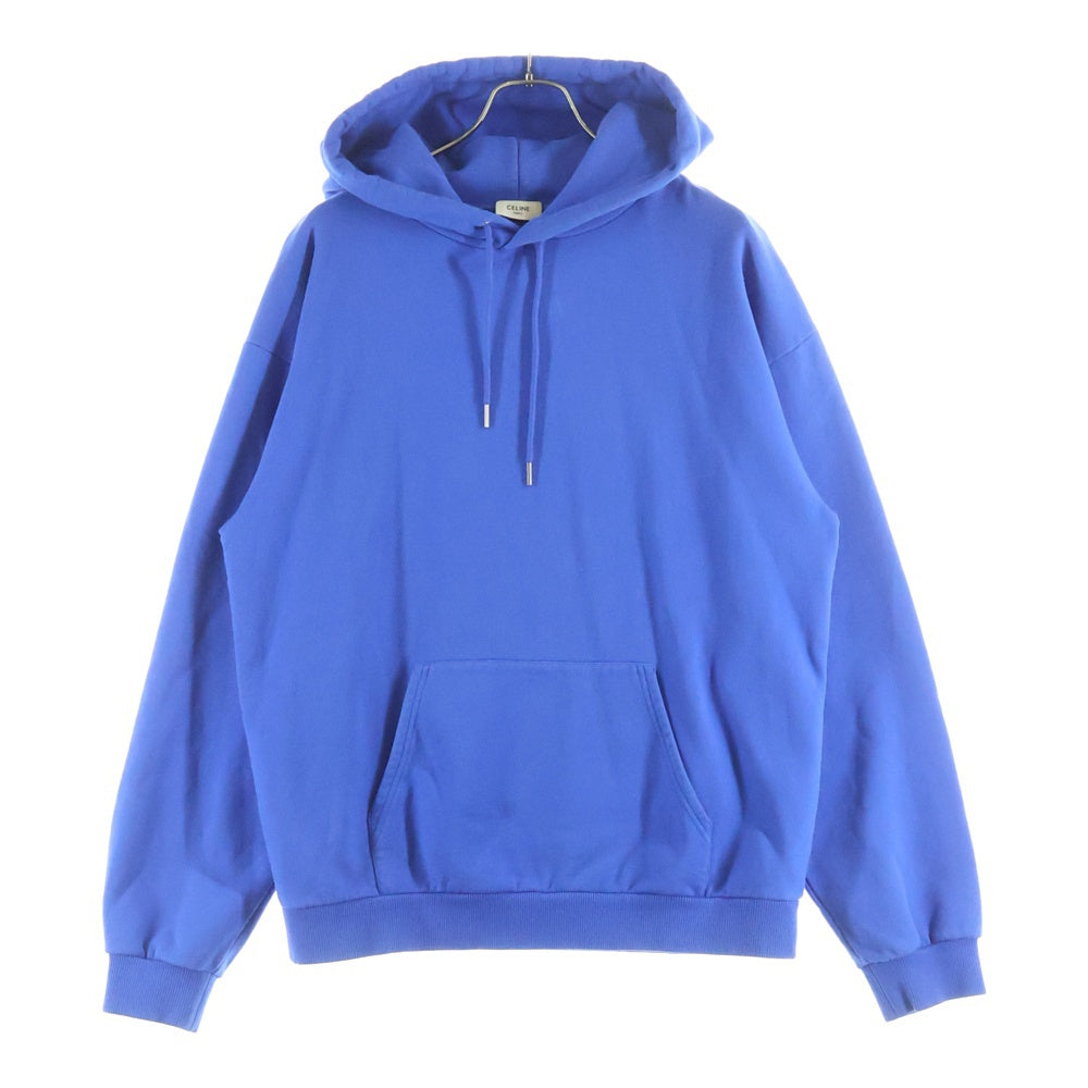 CELINE(セリーヌ) 21SS LOOSE HOODIE WHIT HOOD LOGO フードロゴ スウェット プルオーバーパーカー ブルー 2Y499052H
