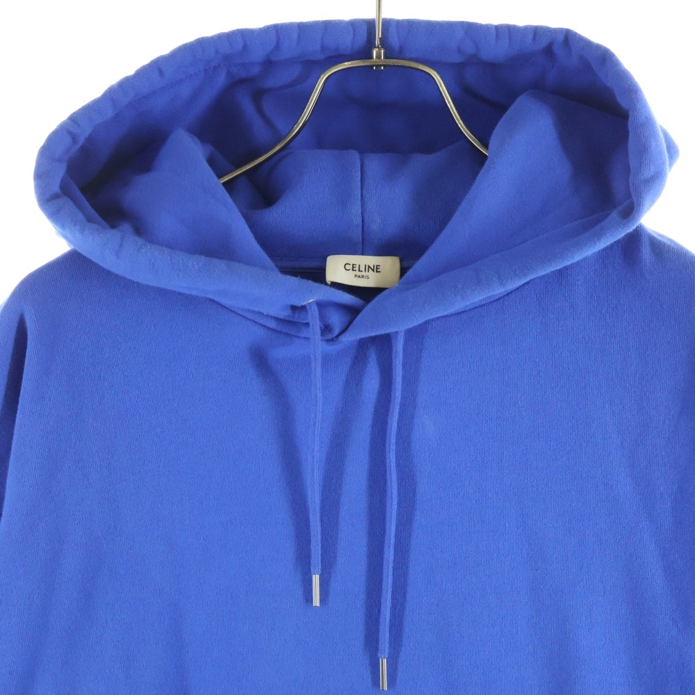 CELINE(セリーヌ) 21SS LOOSE HOODIE WHIT HOOD LOGO フードロゴ スウェット プルオーバーパーカー ブルー 2Y499052H