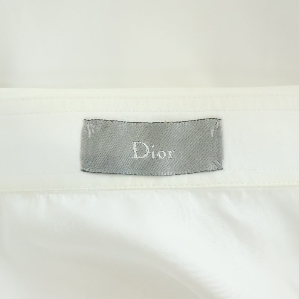 DIOR(ディオール) ビーロゴエンブロイダリー レギュラーカラー 長袖シャツ ホワイト 163C501B1581