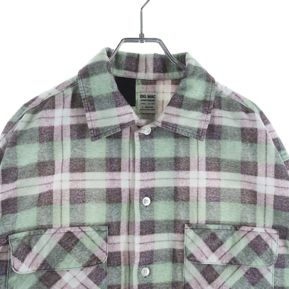 N.HOOLYWOOD(エヌハリウッド) ×BIG MAC ビッグマック ネルシャツ チェック長袖シャツ グリーン 2252-SH60-025