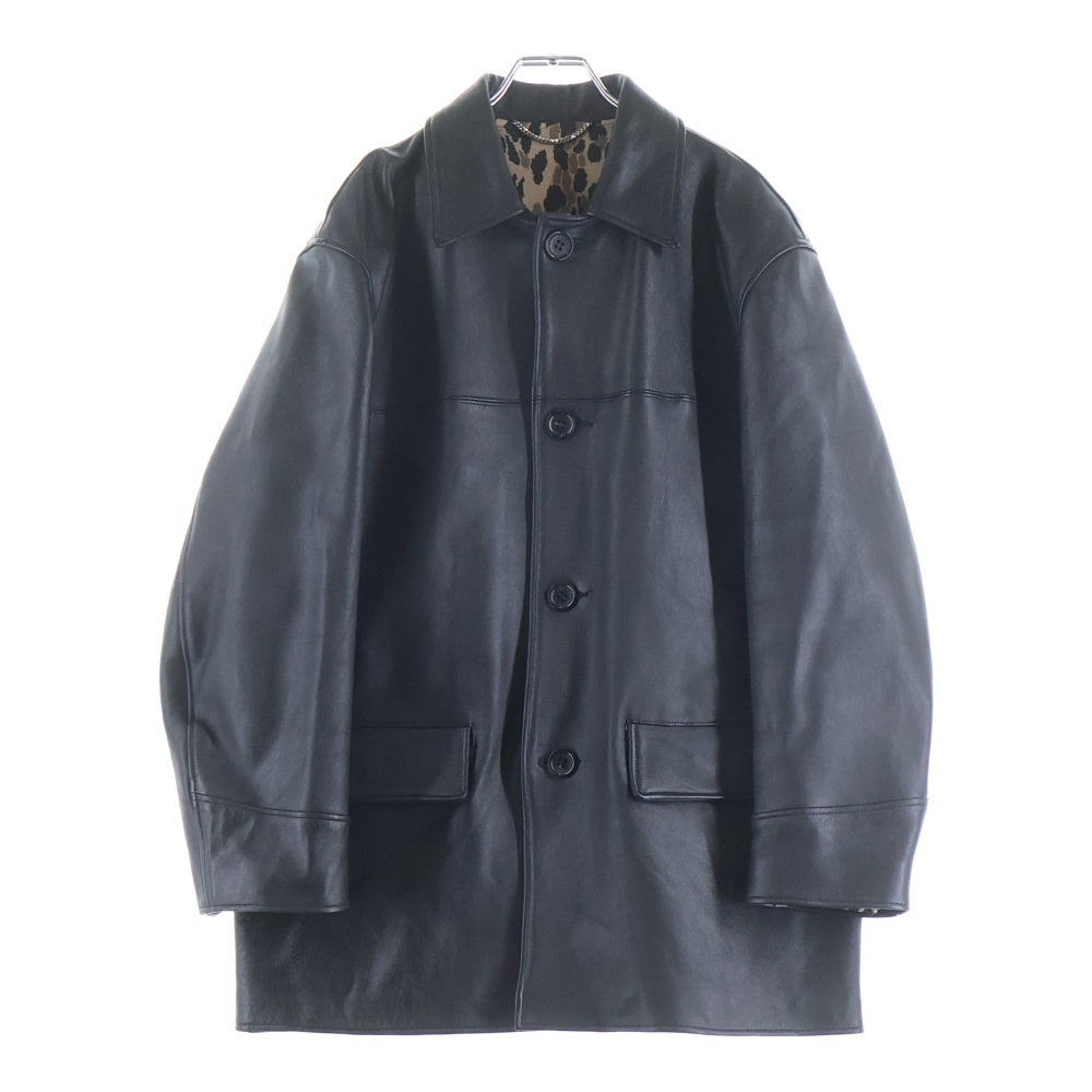 WACKO MARIA(ワコマリア) Leather Car Coat Type-2 レザーカーコート タイプ2 ブラック