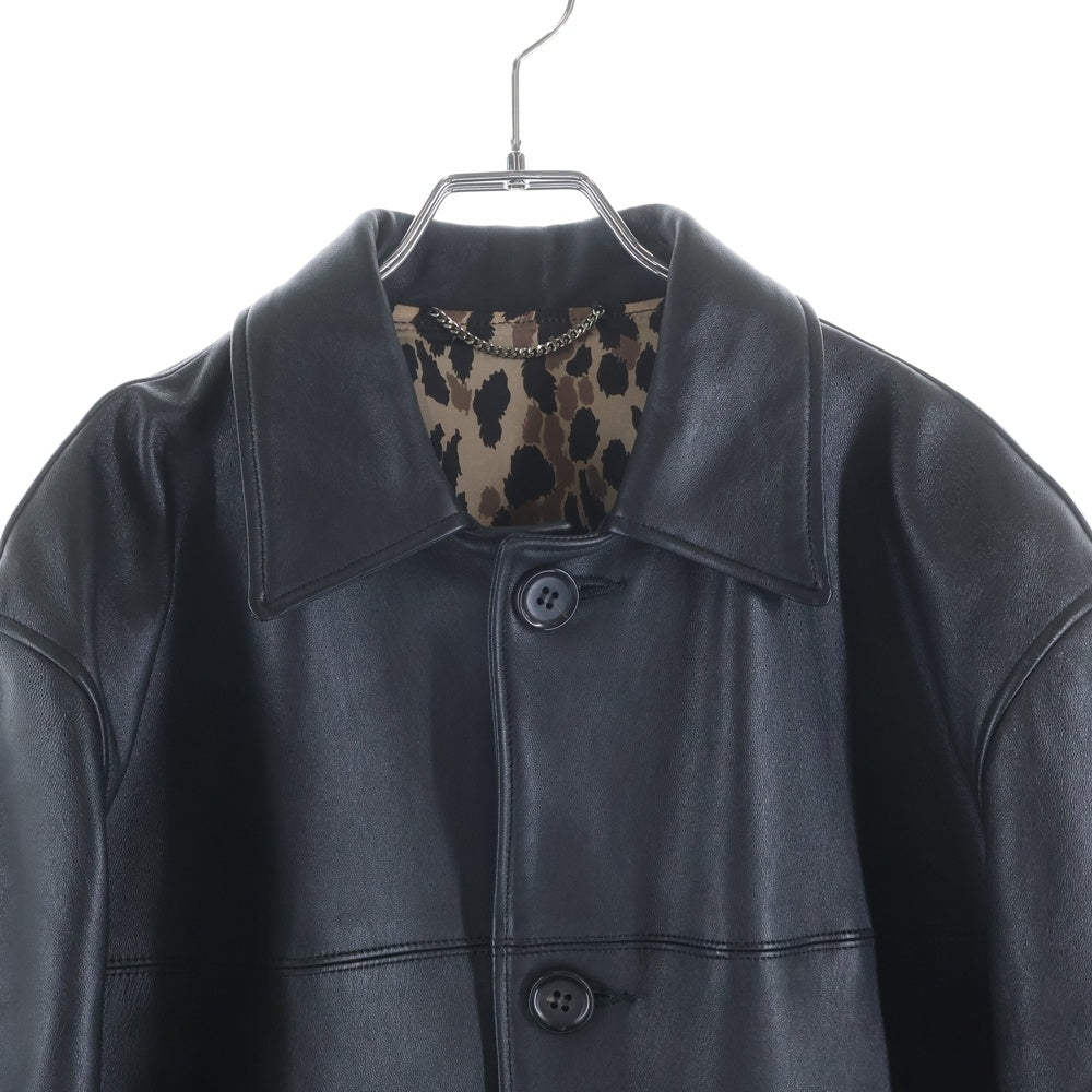 WACKO MARIA(ワコマリア) Leather Car Coat Type-2 レザーカーコート タイプ2 ブラック
