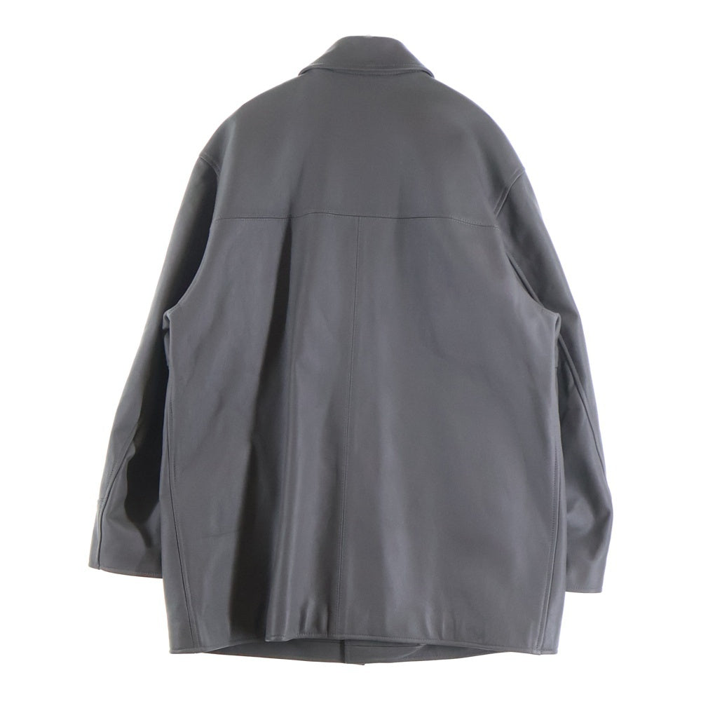 WACKO MARIA(ワコマリア) Leather Car Coat Type-2 レザーカーコート タイプ2 グレー