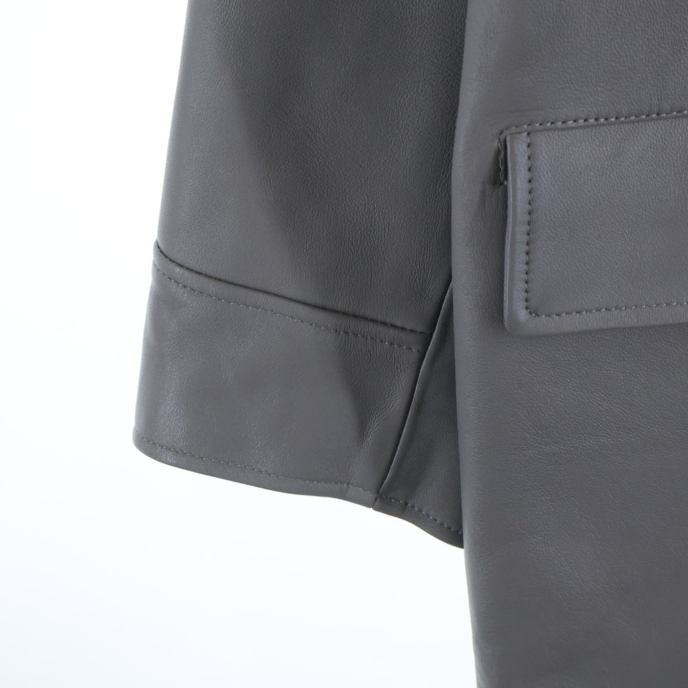 WACKO MARIA(ワコマリア) Leather Car Coat Type-2 レザーカーコート タイプ2 グレー