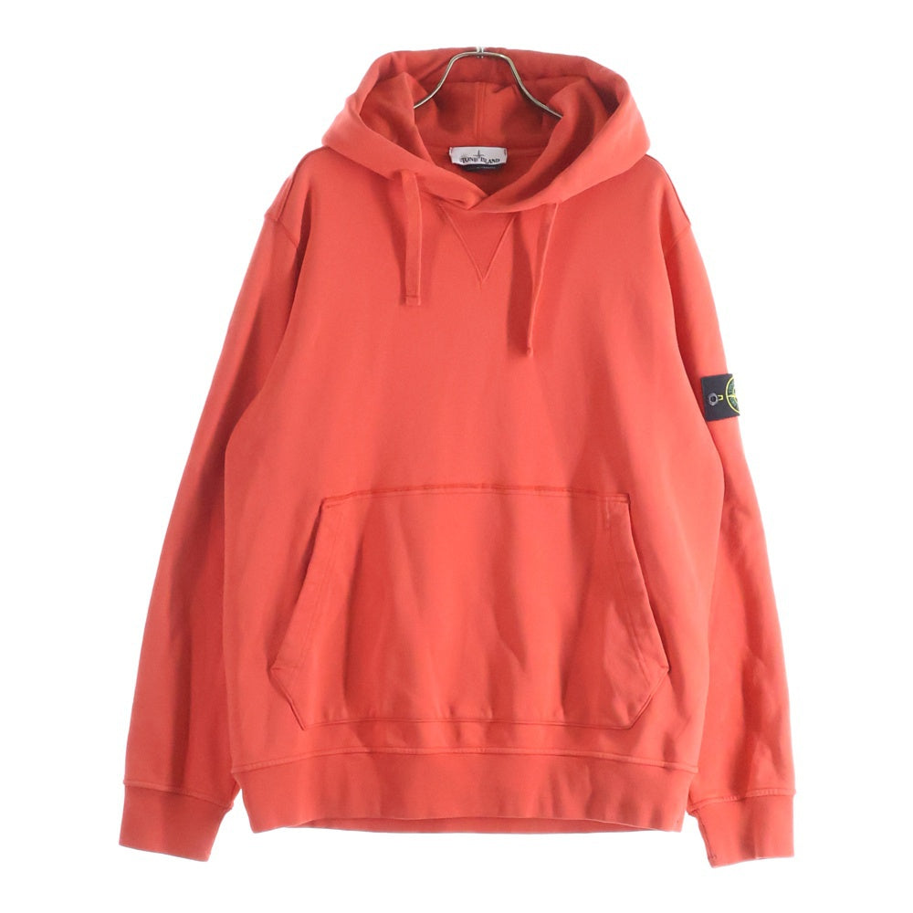 STONE ISLAND(ストーンアイランド) Hoodie ロゴワッペン プルオーバースウェットパーカー フーディー オレンジ 701562851