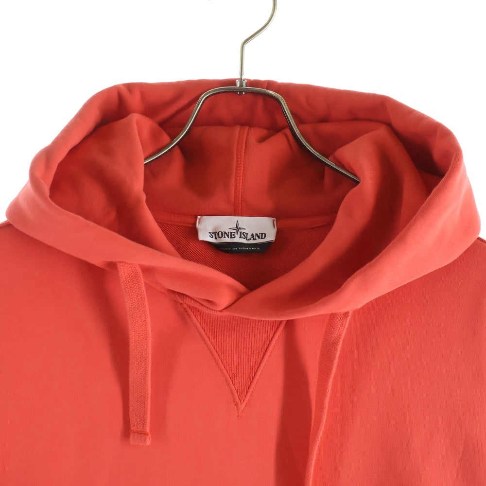 STONE ISLAND(ストーンアイランド) Hoodie ロゴワッペン プルオーバースウェットパーカー フーディー オレンジ 701562851