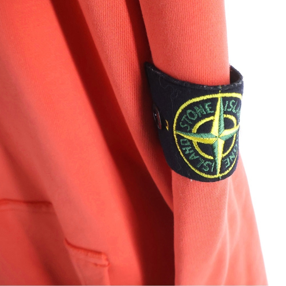 STONE ISLAND(ストーンアイランド) Hoodie ロゴワッペン プルオーバースウェットパーカー フーディー オレンジ 701562851