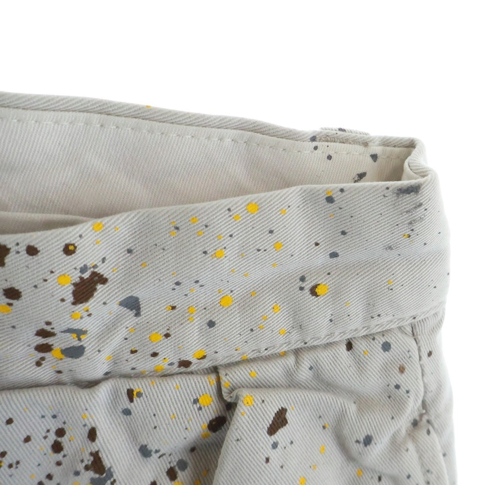 POLO RALPH LAUREN(ポロラルフローレン) 90S COTTON WIDE PANTS PAINTED TROUSERS コットン ワイド パンツ グレー