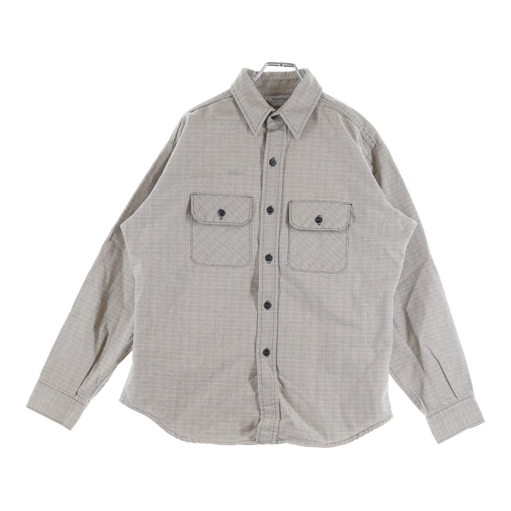 FIVE BROTHERS(ファイブブラザー) 80s Herringbone twill shirt ヘリンボーン ツイル フランネルシャツ ベージュ