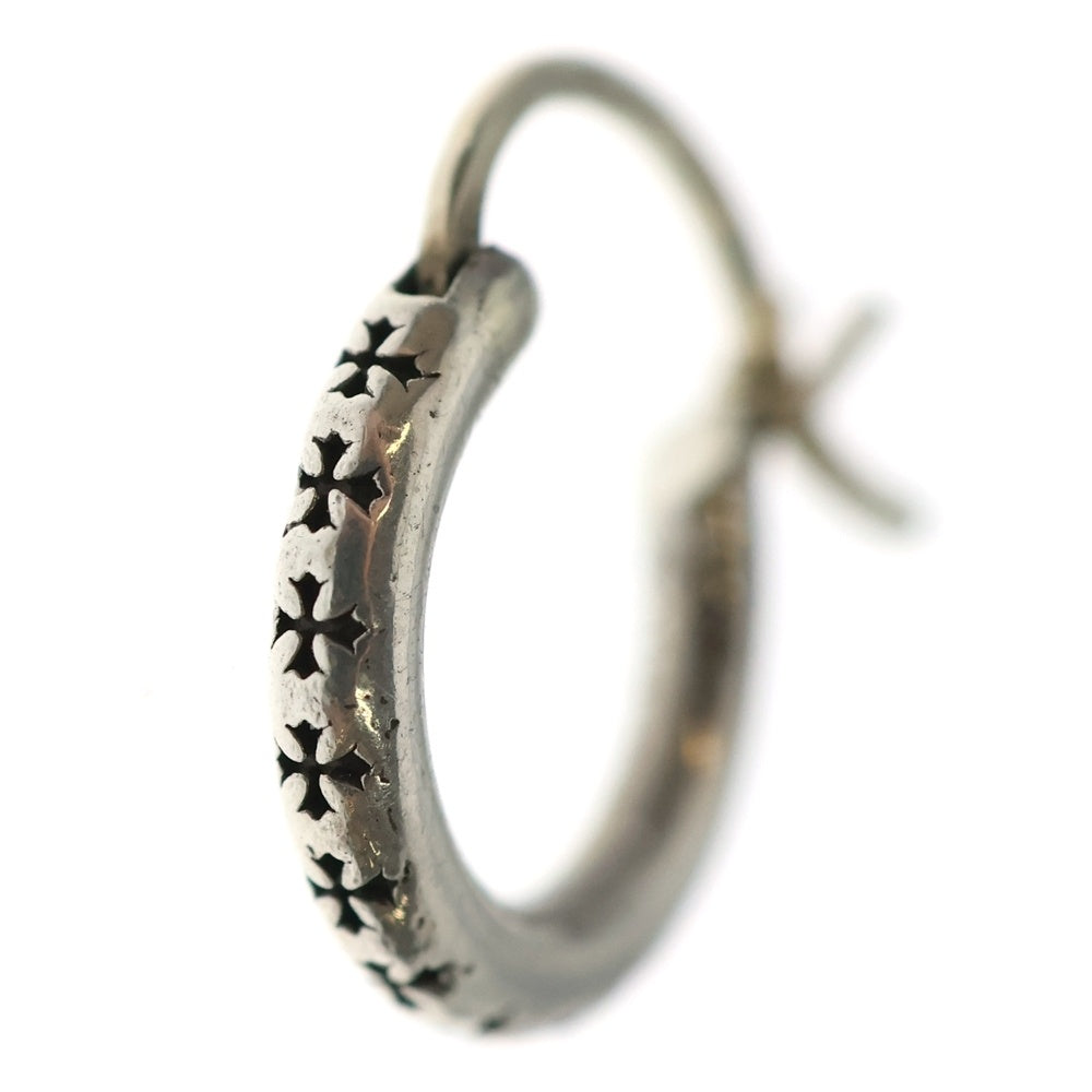 CHROME HEARTS(クロムハーツ) TINY TFL HOOP タイニートゥルーファッキングラブフープピアス シルバー