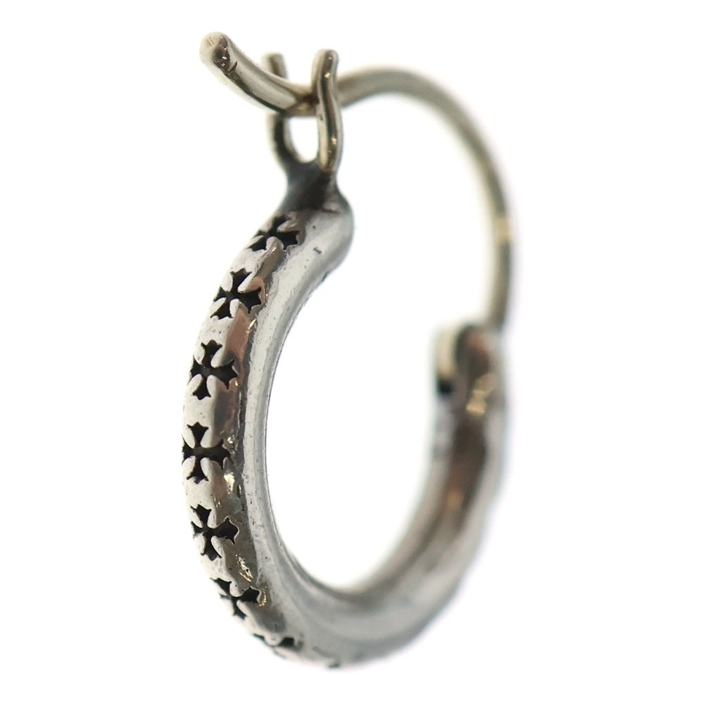 CHROME HEARTS(クロムハーツ) TINY TFL HOOP タイニートゥルーファッキングラブフープピアス シルバー