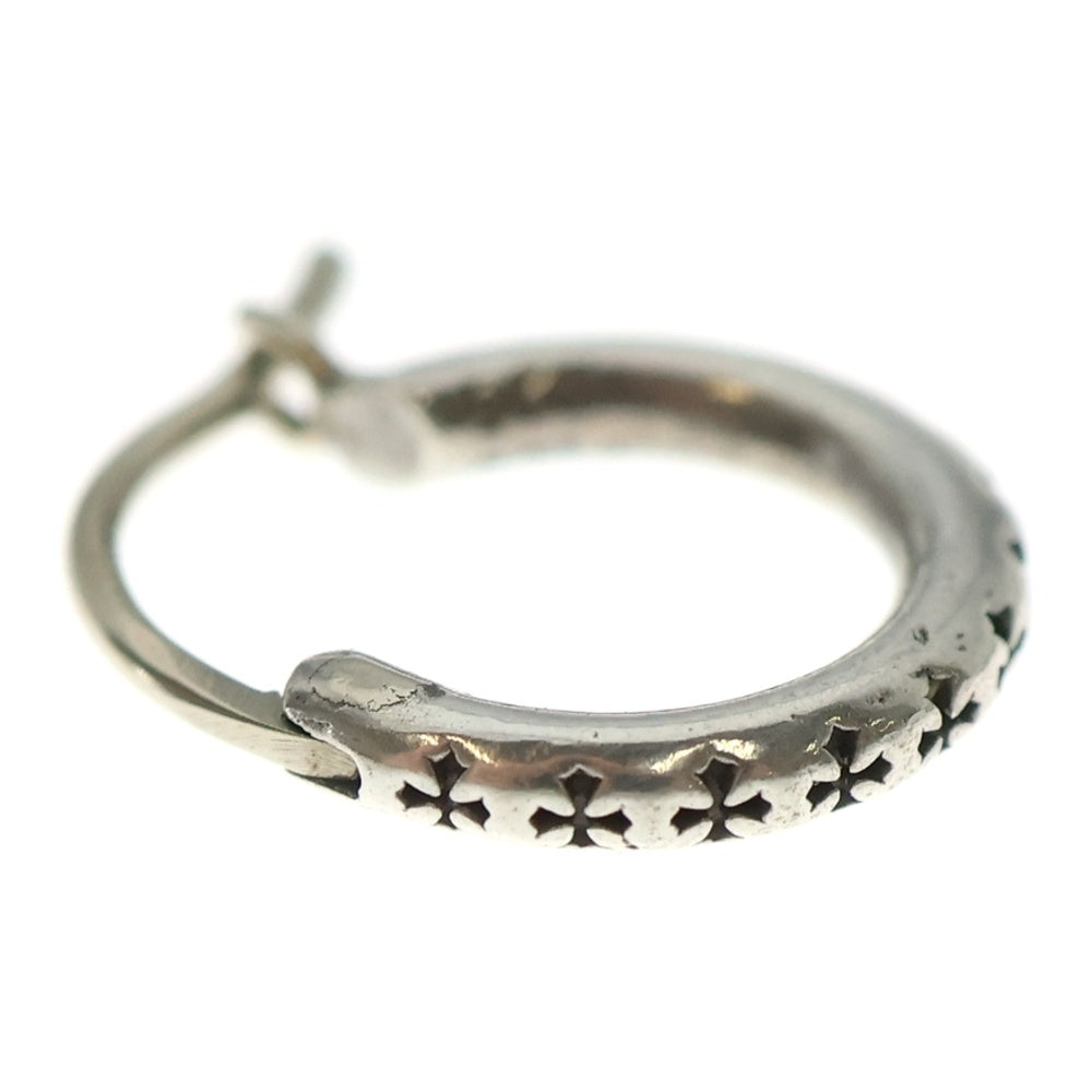 CHROME HEARTS(クロムハーツ) TINY TFL HOOP タイニートゥルーファッキングラブフープピアス シルバー