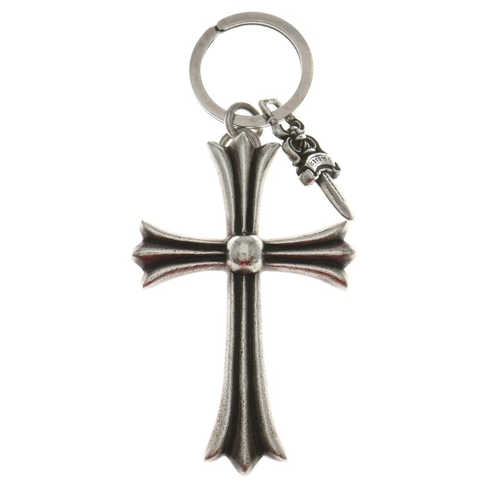 CHROME HEARTS(クロムハーツ) CH CRS LG & No5 DGGR ラージCHクロス ダガー キーリング ネックレストップ シルバー