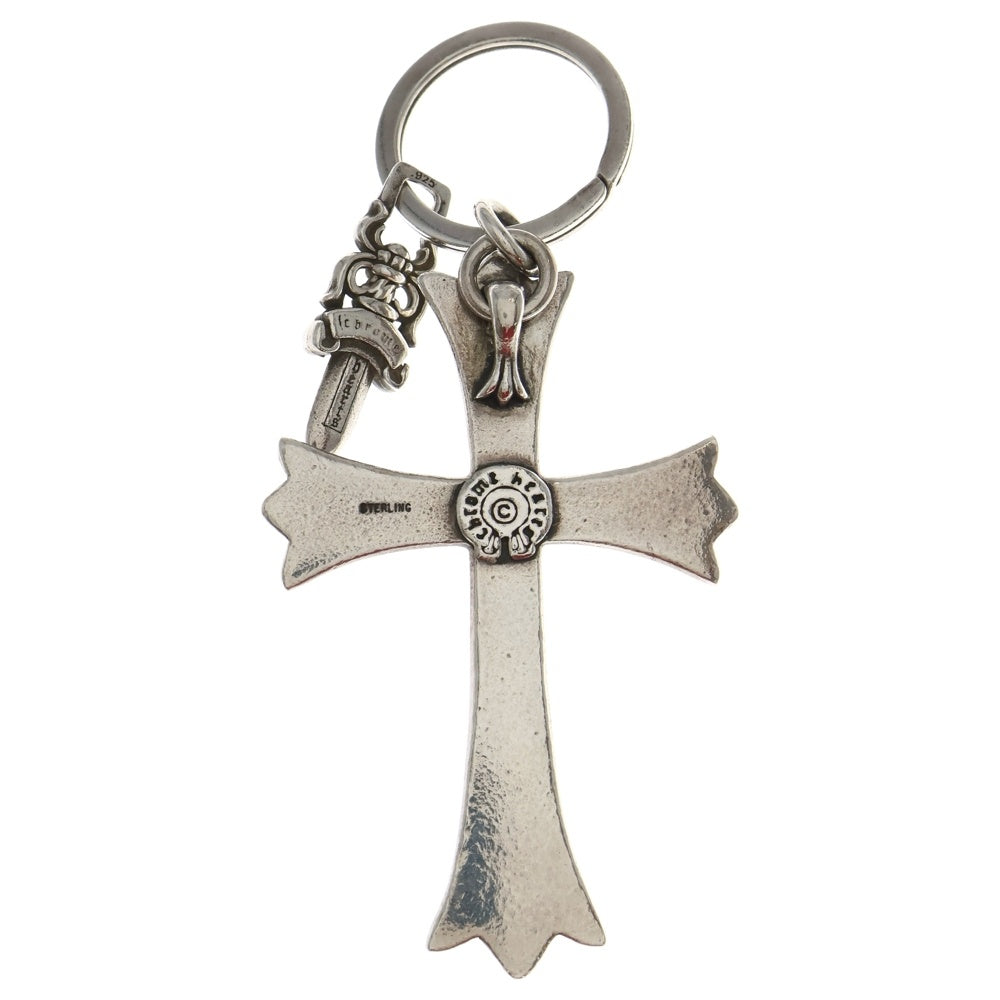 CHROME HEARTS(クロムハーツ) CH CRS LG & No5 DGGR ラージCHクロス ダガー キーリング ネックレストップ シルバー