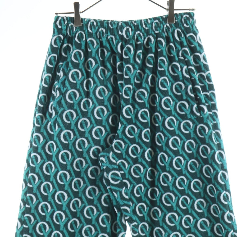 OY(オーワイ) MONOGRAM FLEECE モノグラム フリースパンツ グリーン