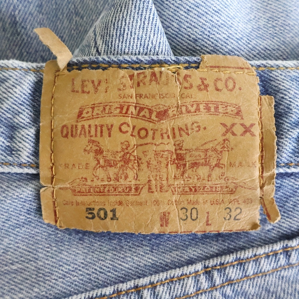 Levi's(リーバイス) 90s 501xx ボタン裏653 USA製 ボタンフライデニムパンツ インディゴ