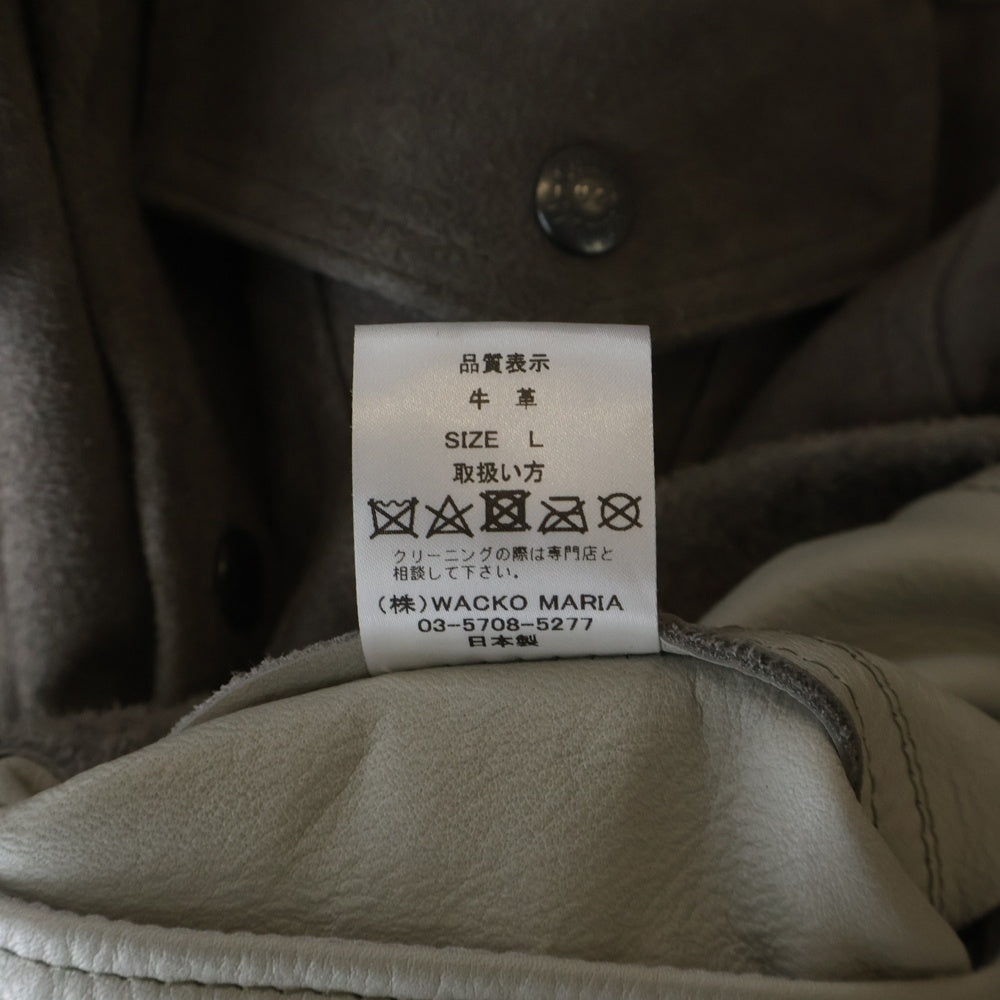 WACKO MARIA(ワコマリア) SUEDE LETHER TRUCKER JACKET スエード レザー トラッカー ジャケット グレー