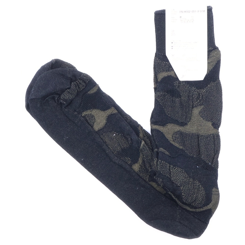 COMME des GARCONS HOMME PLUS(コムデギャルソンオムプリュス) Socks 靴下 ブラック/カーキ PN-K502-051-3-3