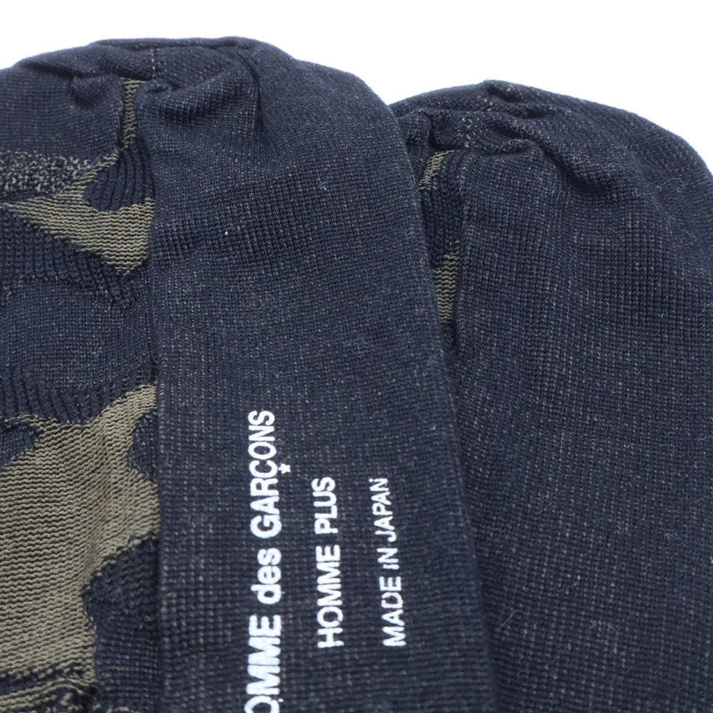 COMME des GARCONS HOMME PLUS(コムデギャルソンオムプリュス) Socks 靴下 ブラック/カーキ PN-K502-051-3-3