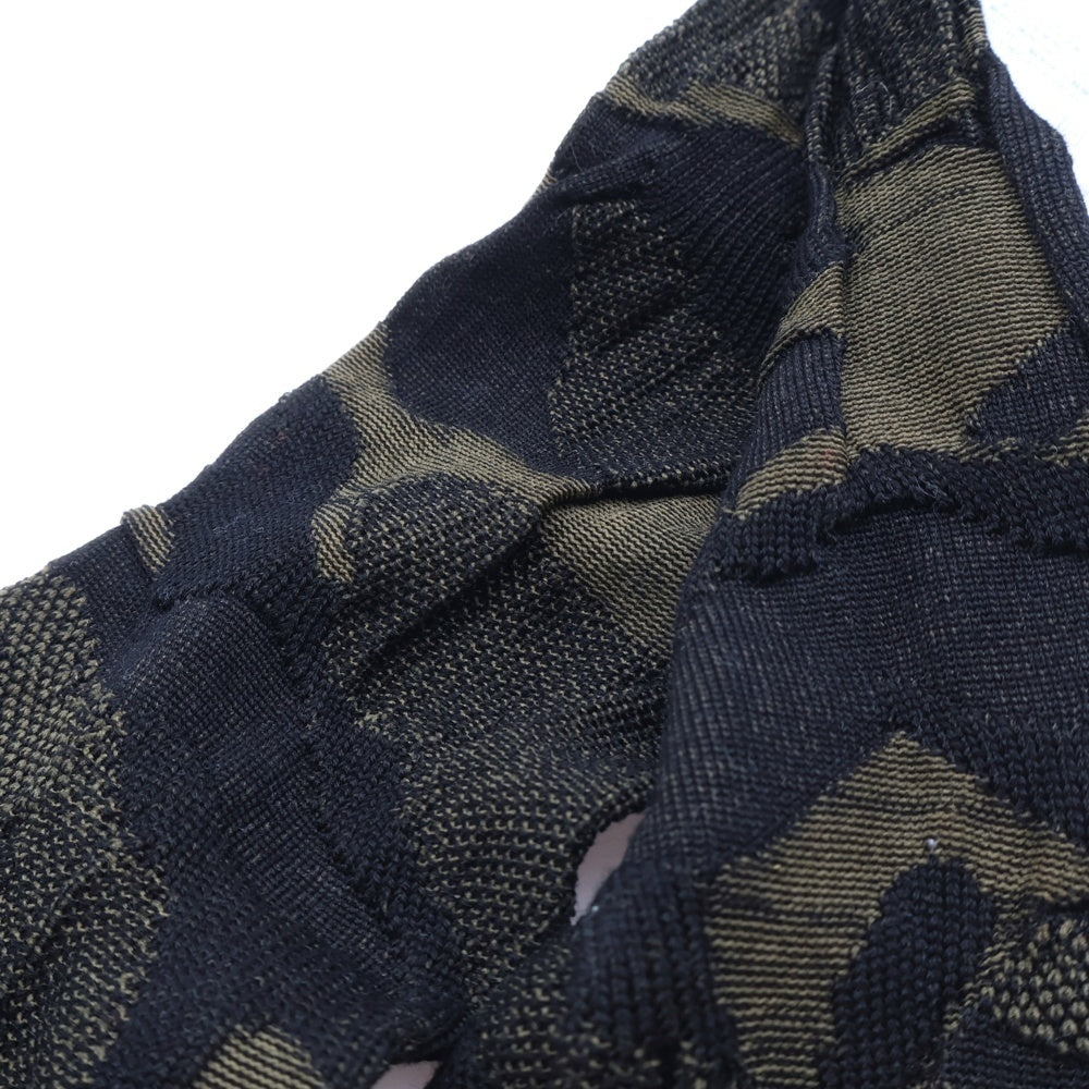 COMME des GARCONS HOMME PLUS(コムデギャルソンオムプリュス) Socks 靴下 ブラック/カーキ PN-K502-051-3-3