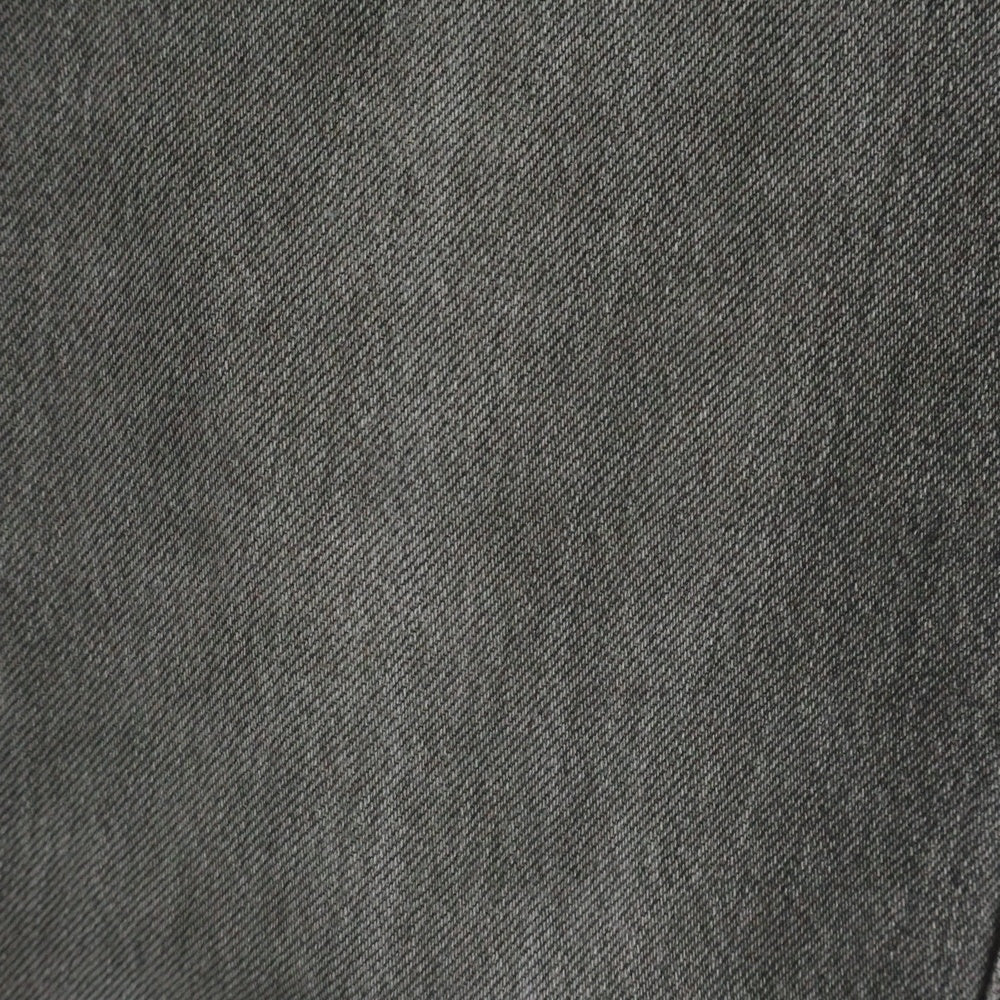 KSUBI(スビ) ボタンフライ ダメージ加工 スキニーデニムパンツ グレー