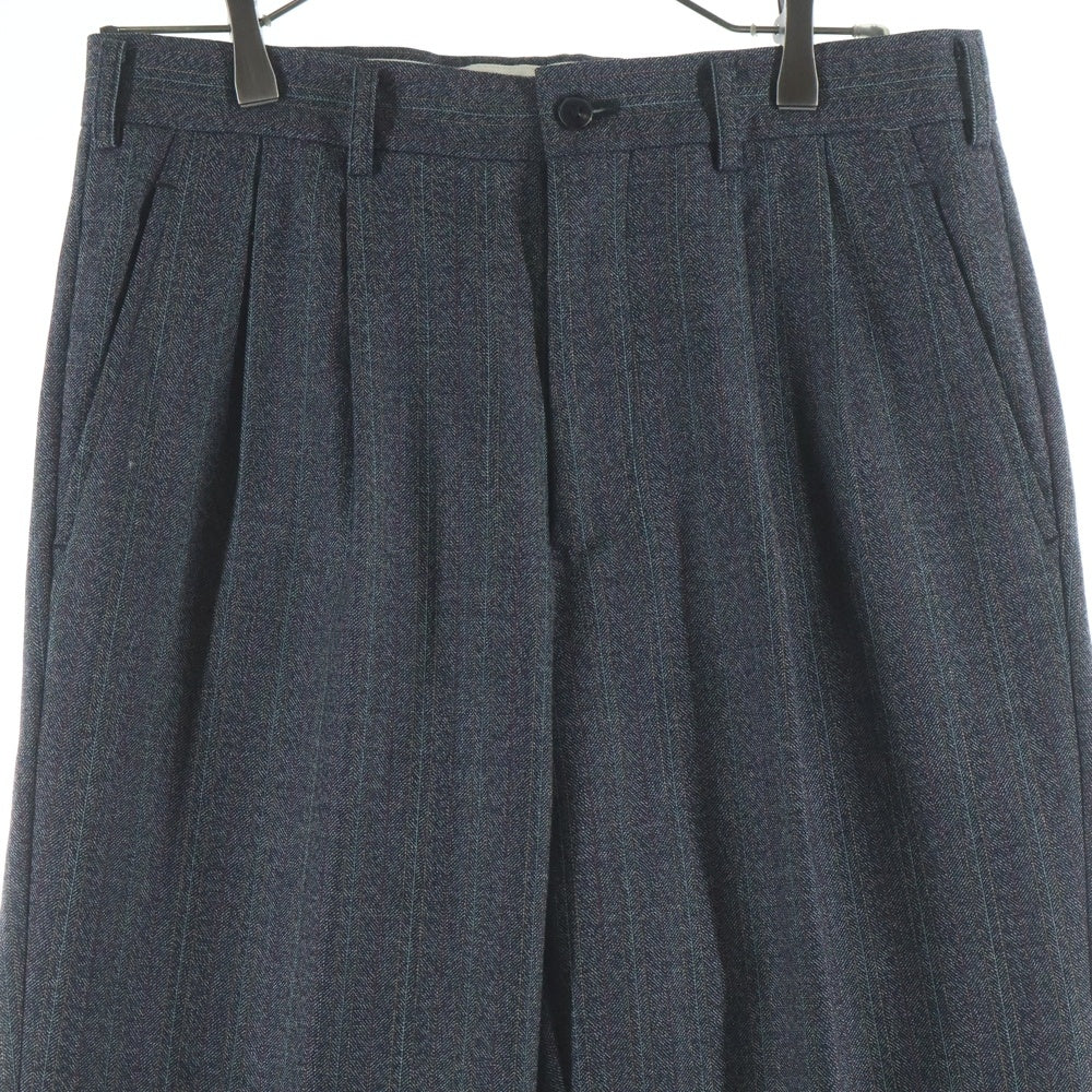 COMME des GARCONS HOMME DEUX(コムデギャルソン オムドゥ) ストライプ ウールスラックスパンツ グレー DP-P024